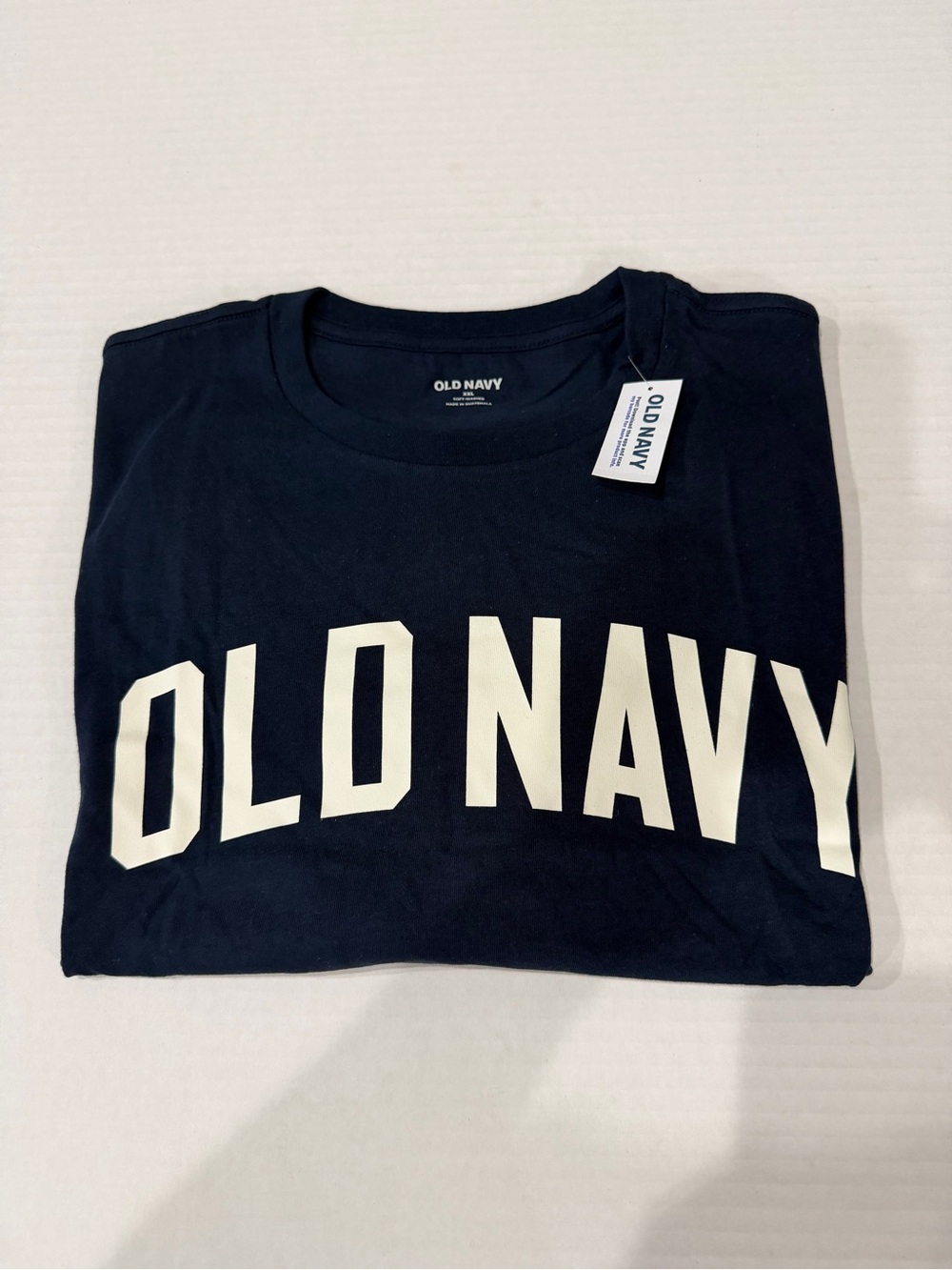 Old Navy Men's Navy Blue Graphic Logo Tee